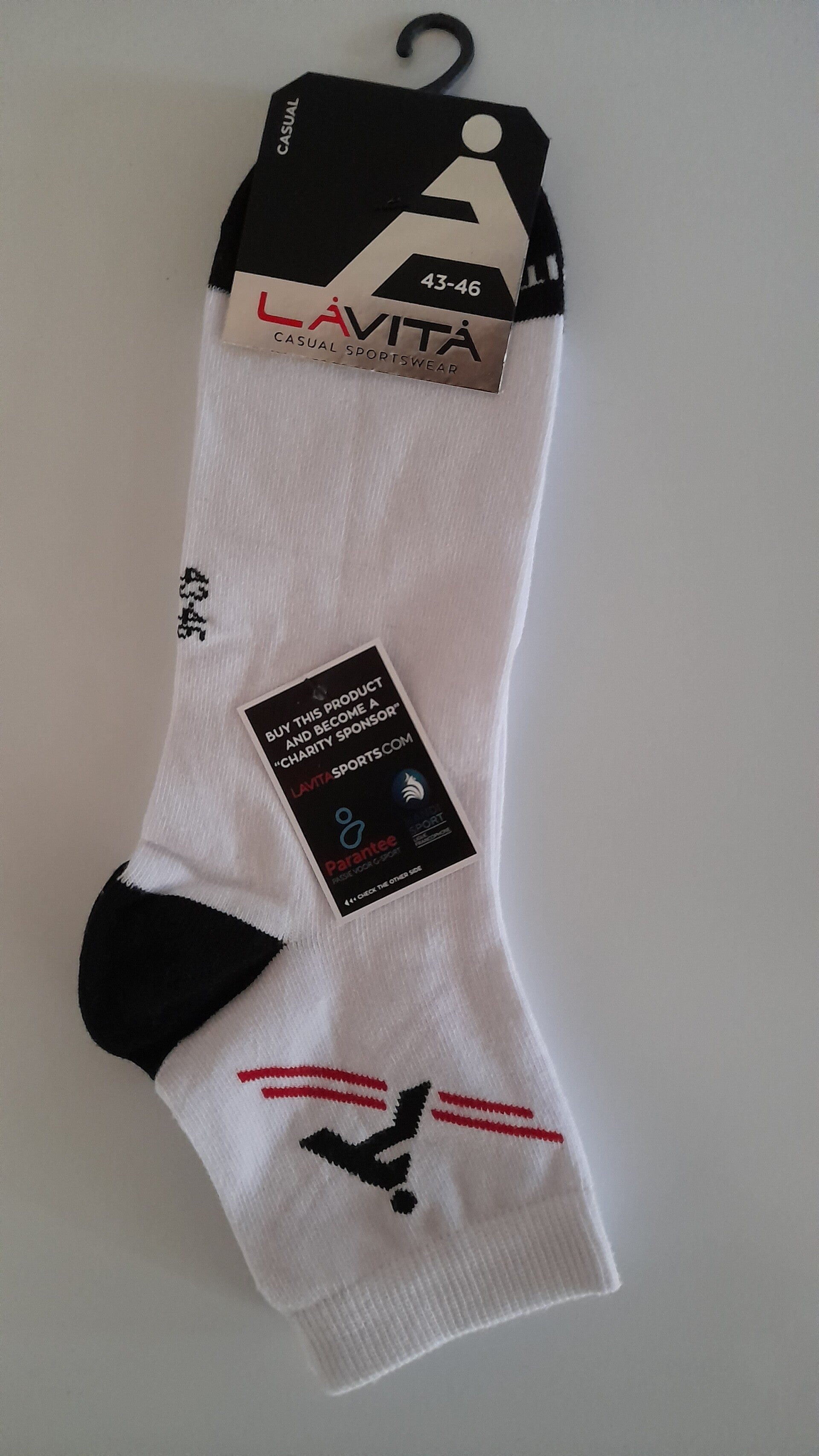 Sportsokken 43-46 2 paar