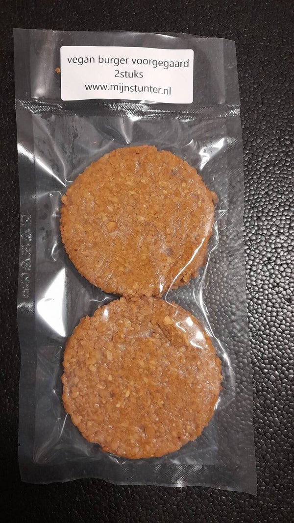 Vegan burger voorgegaard 2 stuks