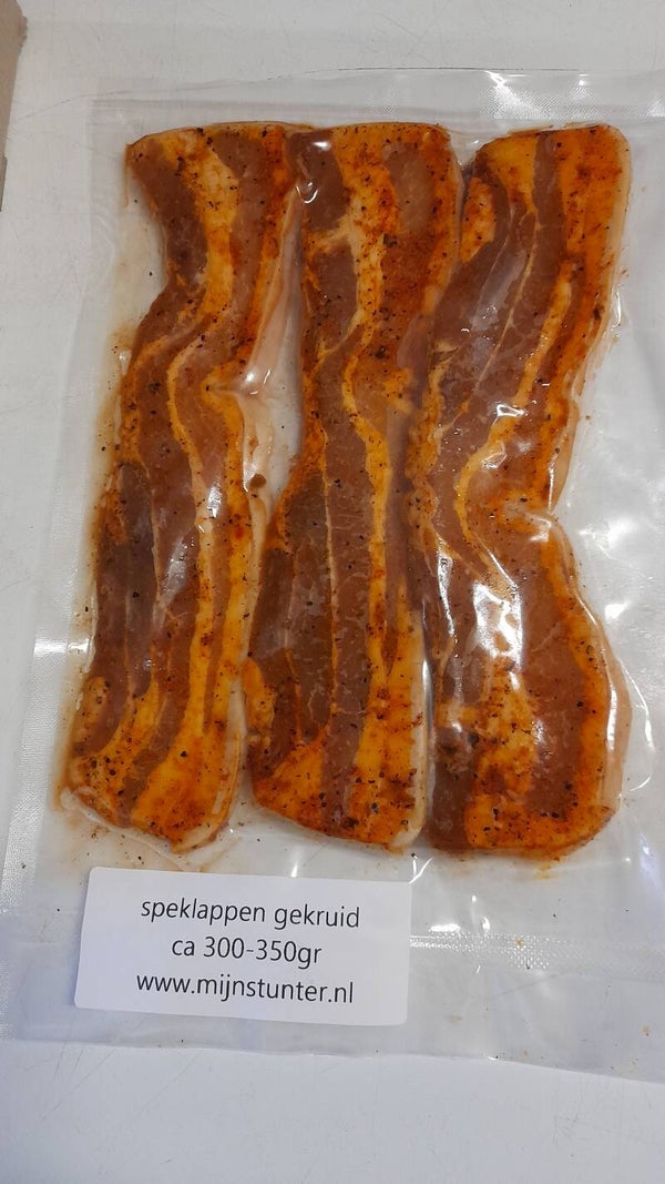 Speklappen gekruid 300-350gr