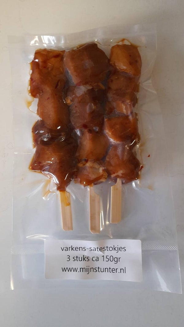 Varkenssate 3 stokjes