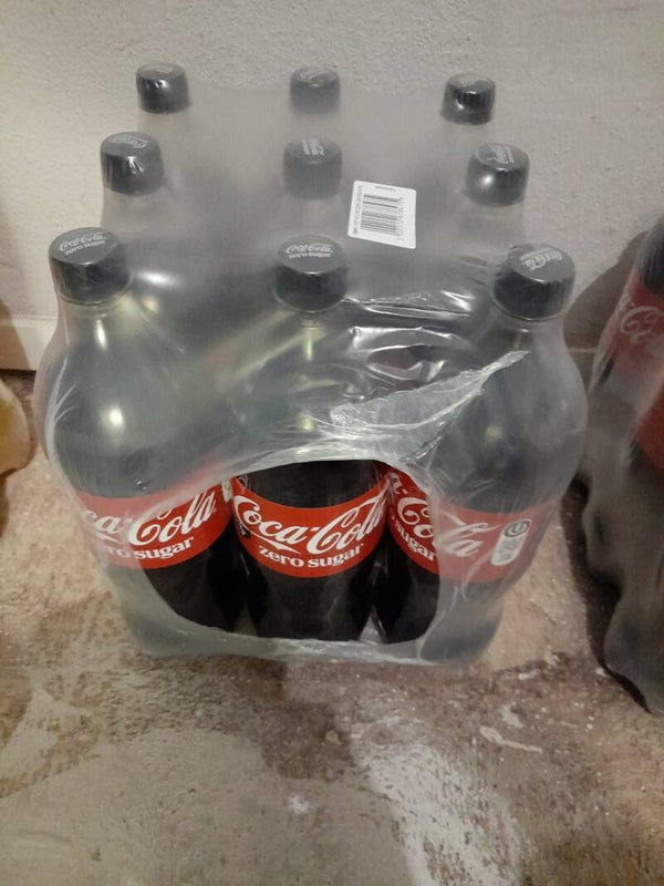 Coca-Cola zero 9flessen 1,5l