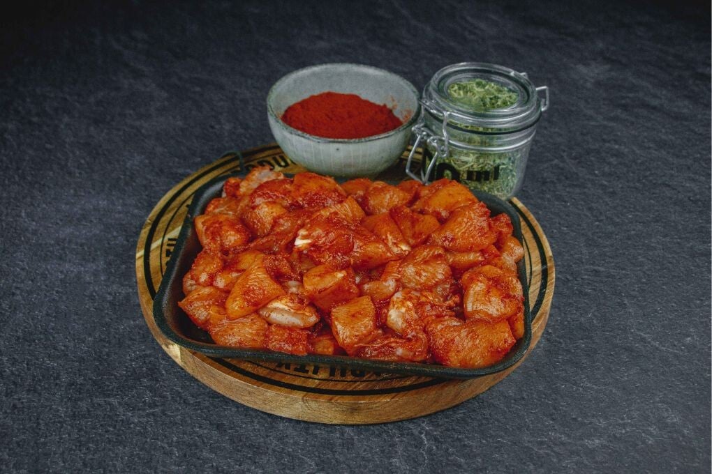 Kalkoenblokjes gekruid ca 500gr