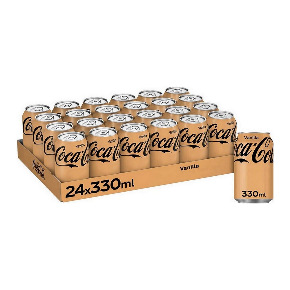 24 blikjes coca cola vanille 33cl