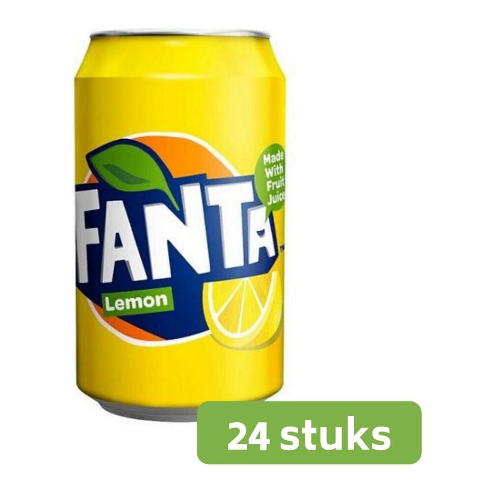 24 blikjes Fanta lemon