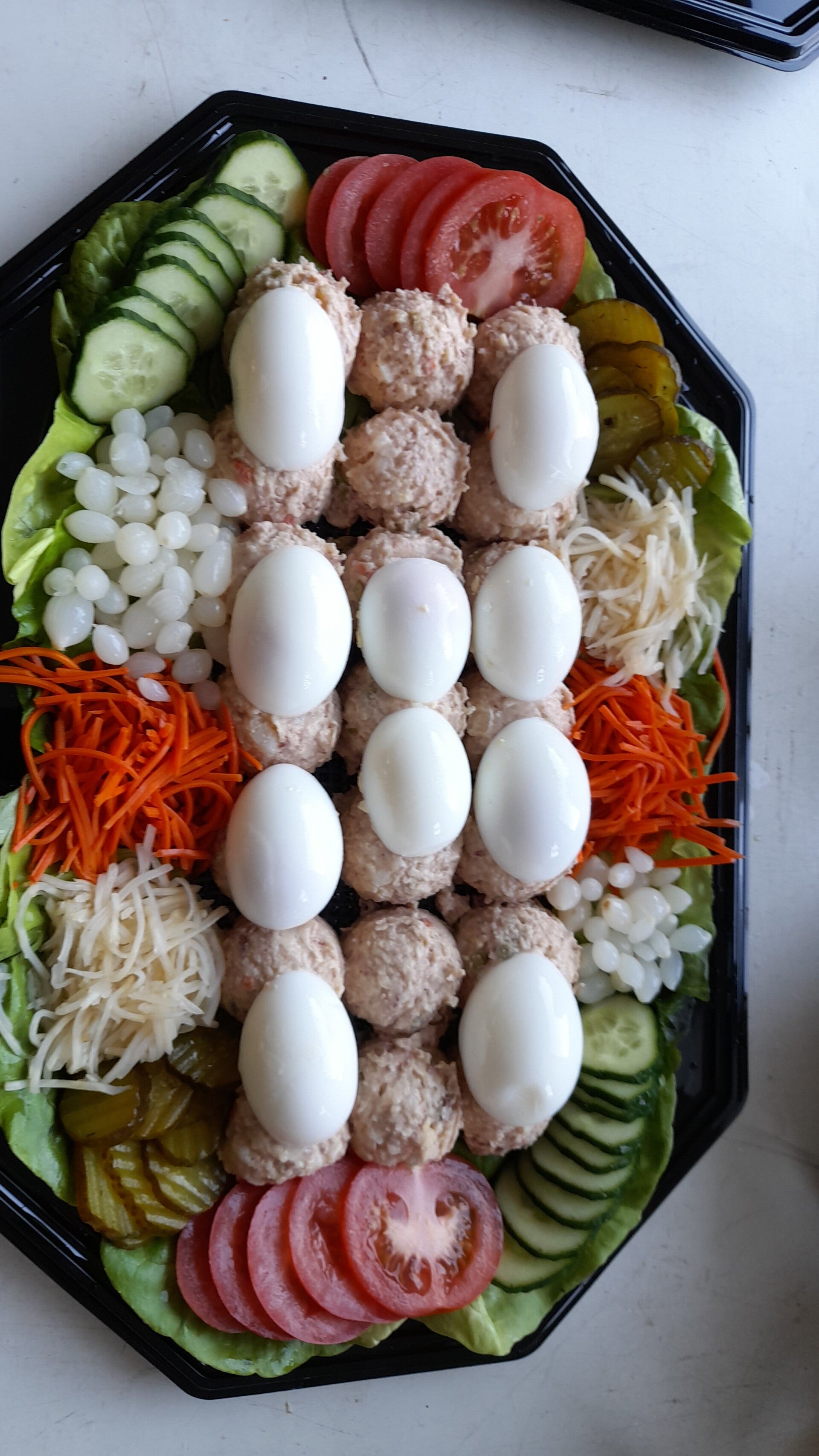 Salade 4 persoons rund/huzaren