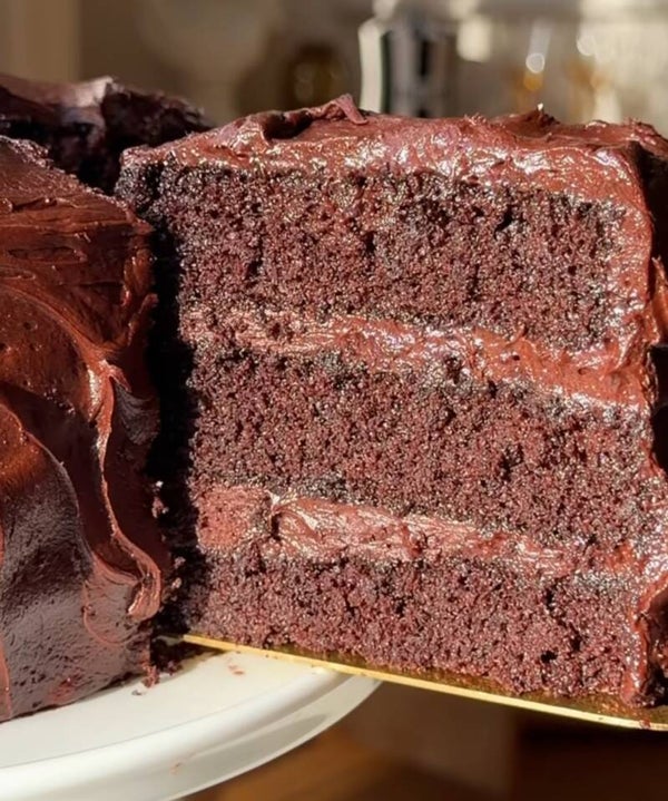 Chocolate cake slice
