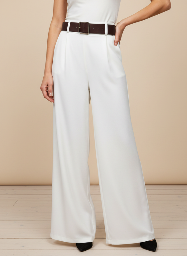 Pantalon Fluide Blanc - TU