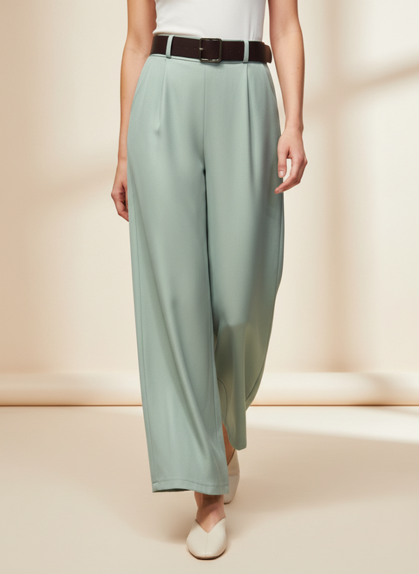 Pantalon Fluide Vert - TU