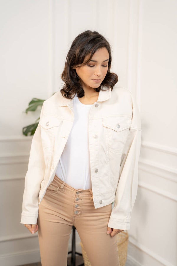 Veste Jeans Écru - Taille M