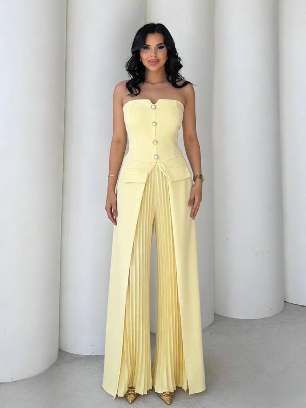 Robe Celeste Jaune - TU