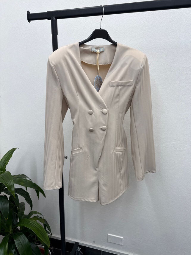 Combi Short Anna Beige - Taille S