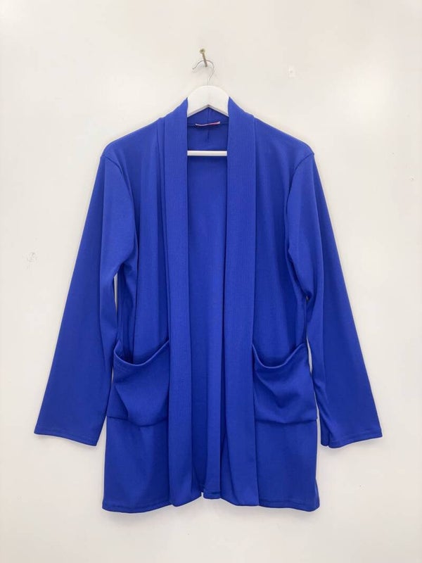 Cardigan Nina Bleu Roi - Taille Unique convenant de taille L à XXXL