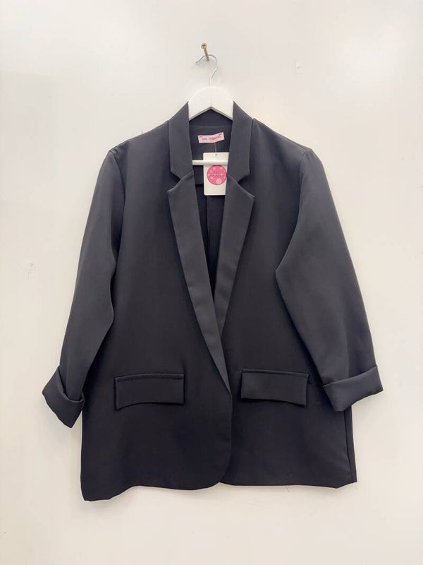 Blazer Luna Noir - Taille Unique convenant de taille L à XXXL
