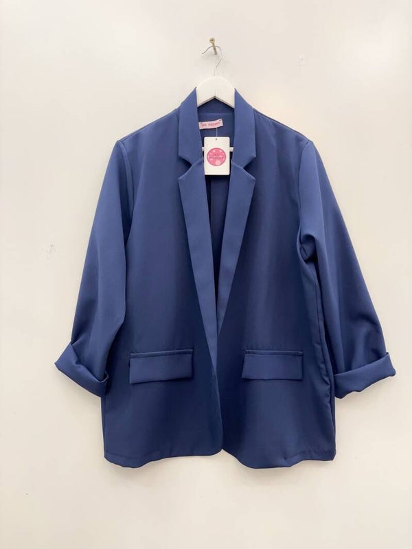 Blazer Luna Bleu Marine - Taille Unique convenant de taille L à XXXL