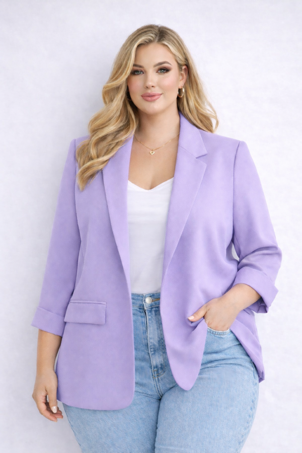 Blazer Luna Lilas - Taille Unique convenant de taille L à XXXL