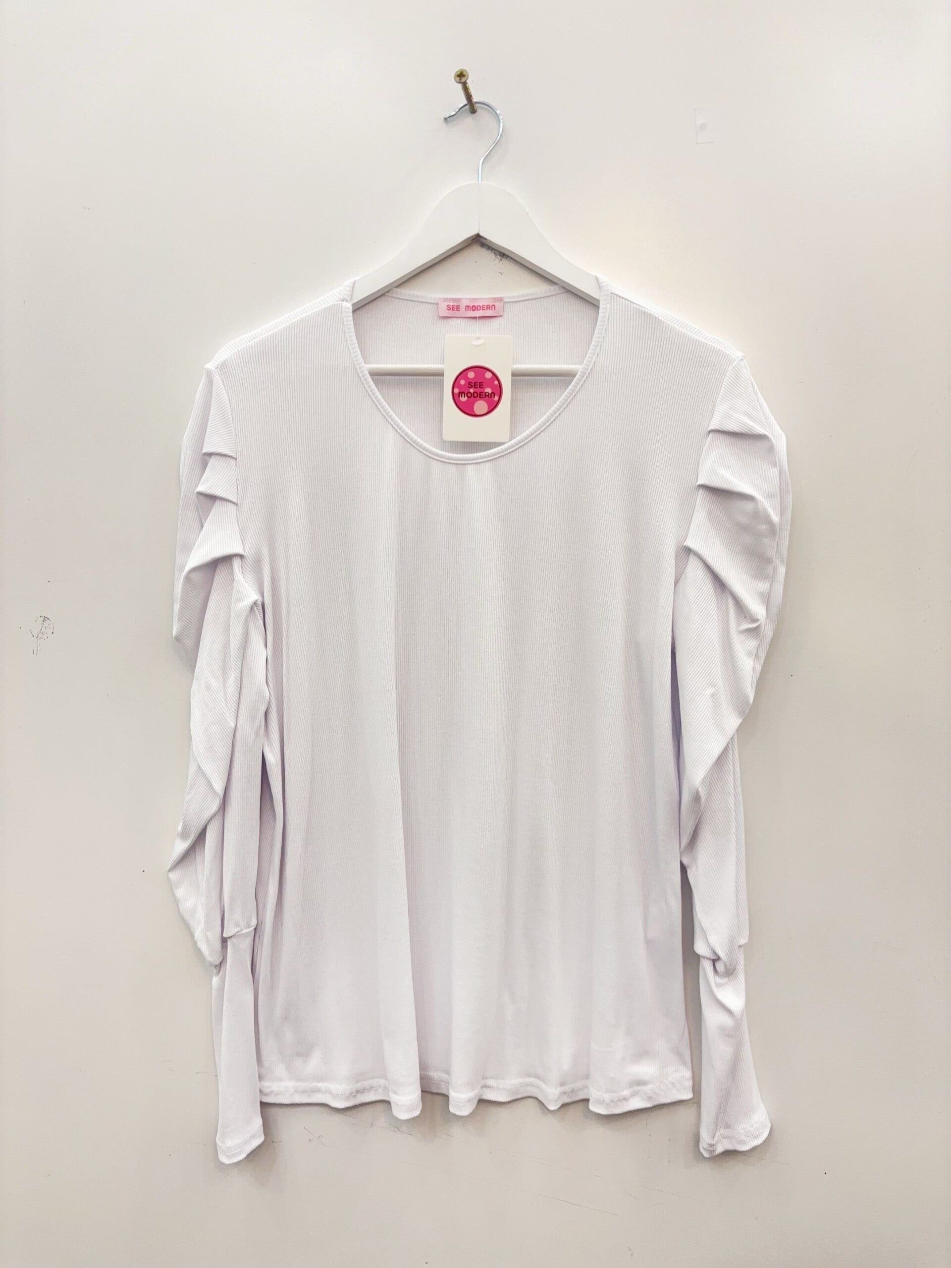 Blouse Maeva Blanc - TU convenant de taille L à XXXL