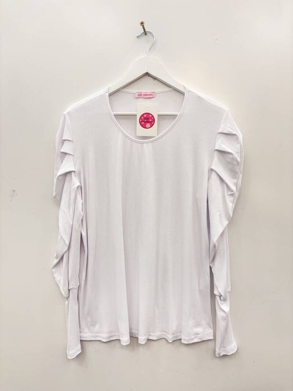 Blouse Maeva Blanc - TU convenant de taille L à XXXL