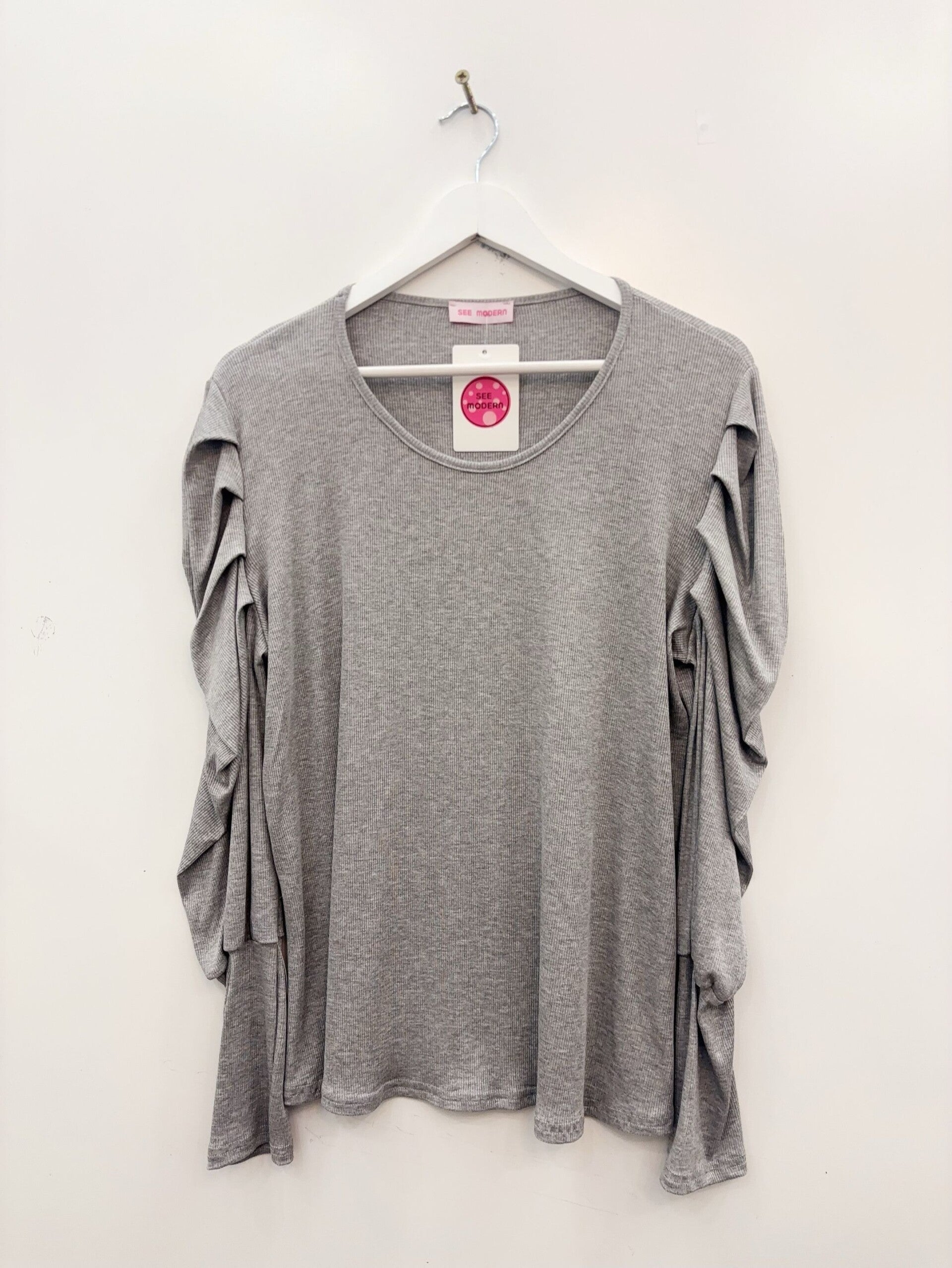 Blouse Maeva Gris - TU convenant de taille L à XXXL