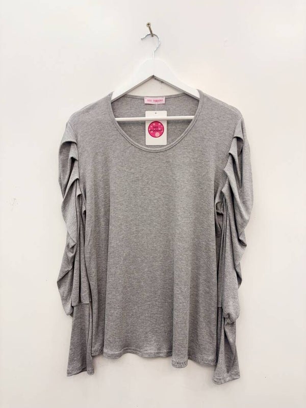 Blouse Maeva Gris - TU convenant de taille L à XXXL