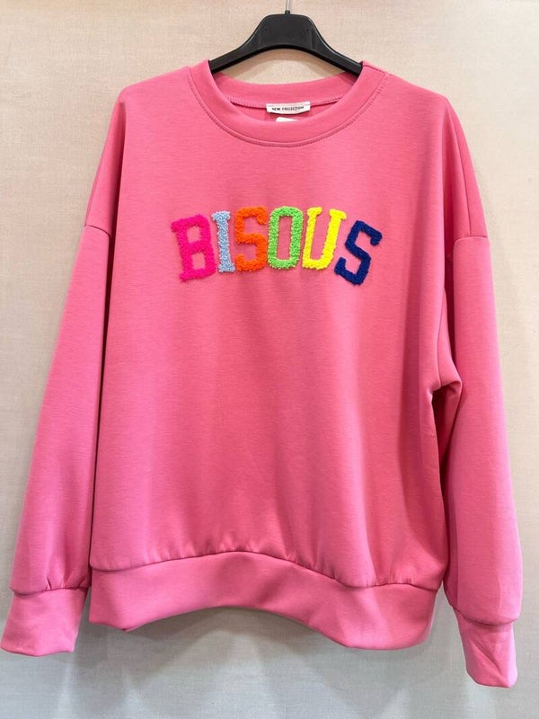 Pull Bisous Fuschia - T42 - 50