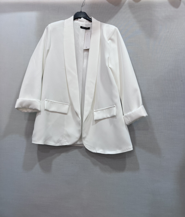 Blazer Tina Blanc  - Taille Unique convenant de taille L à XXXL