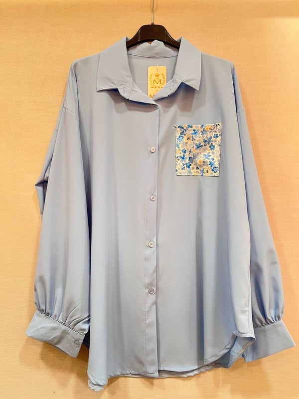 Chemise Flora Bleu - T42 - 48