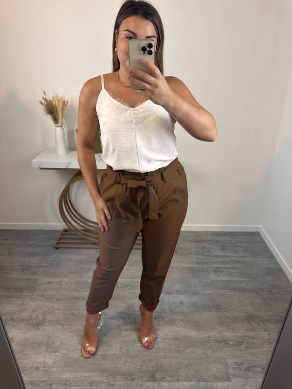 Pantalon Pauline Cognac - T42- 48