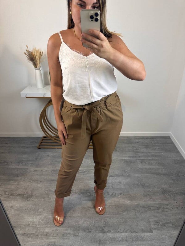 Pantalon Pauline Camel - T42- 48