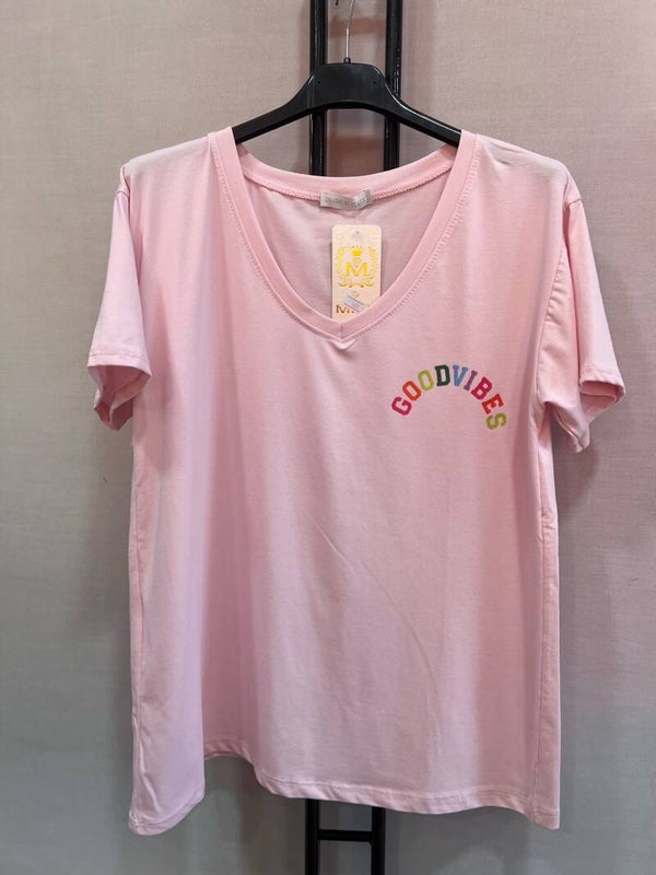 T-Shirt Rosa Rose - T42 - 48