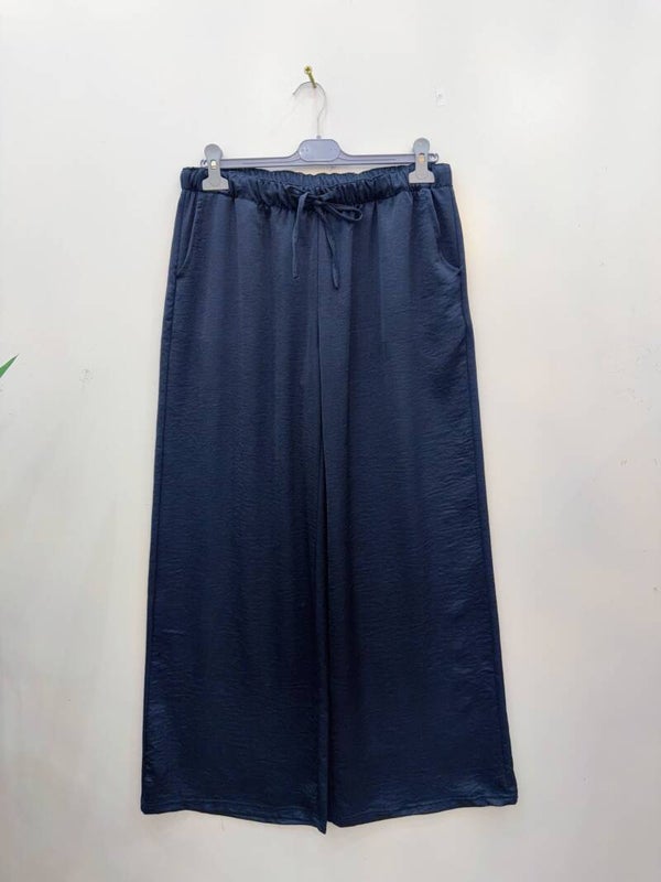 Pantalon Satin Bleu  Rosie 2XL - 3XL