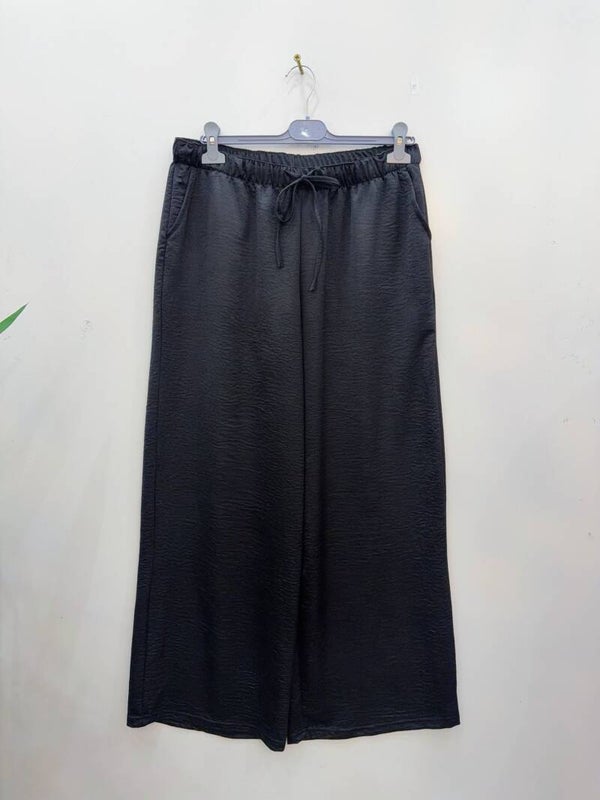 Pantalon Satin Noir Rosie 2XL - 3XL