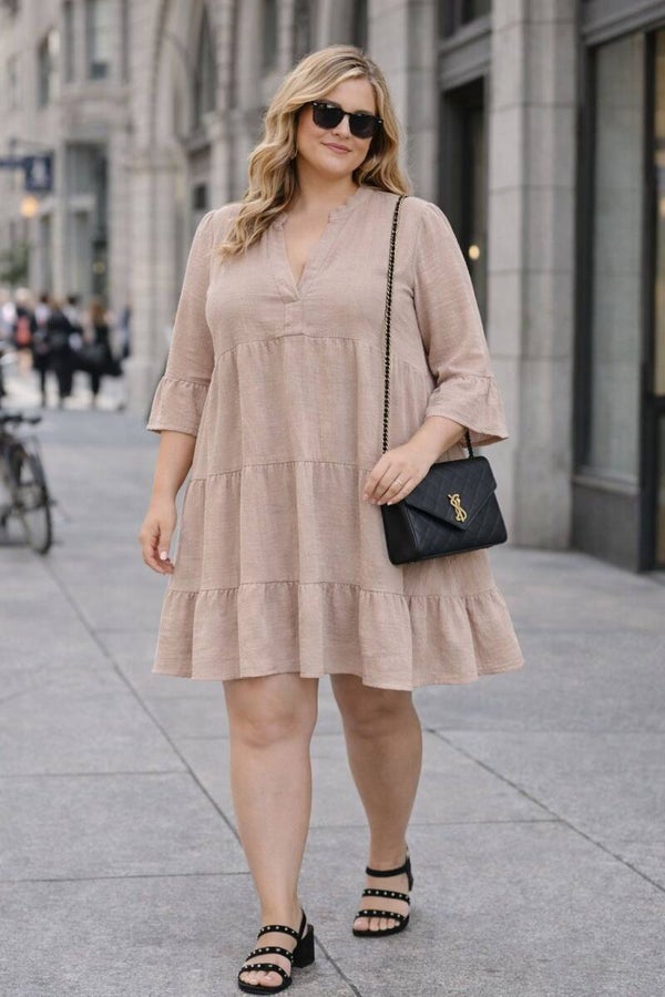 Robe Myriam Taupe - XL au XXL