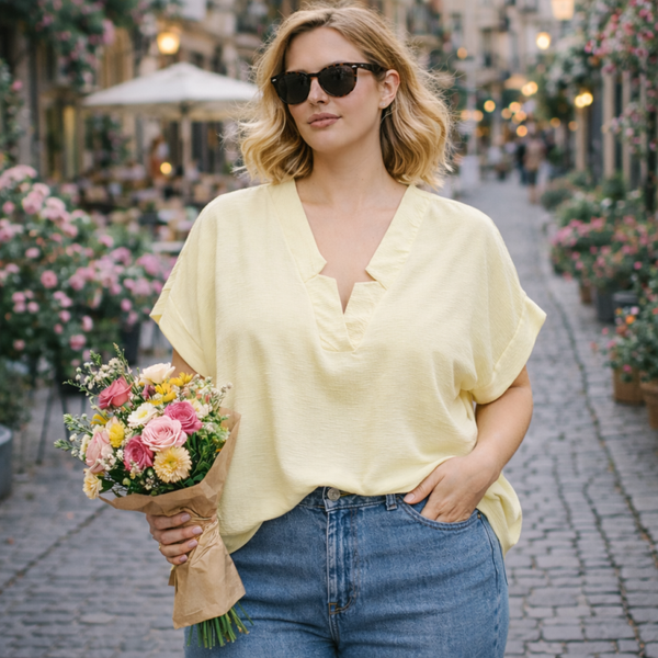 Blouse Lily Jaune - XL au XXXL
