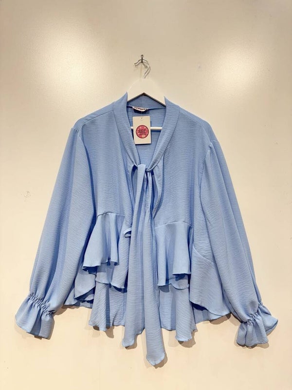 Blouse Capucine Bleu  - XL au XXXL