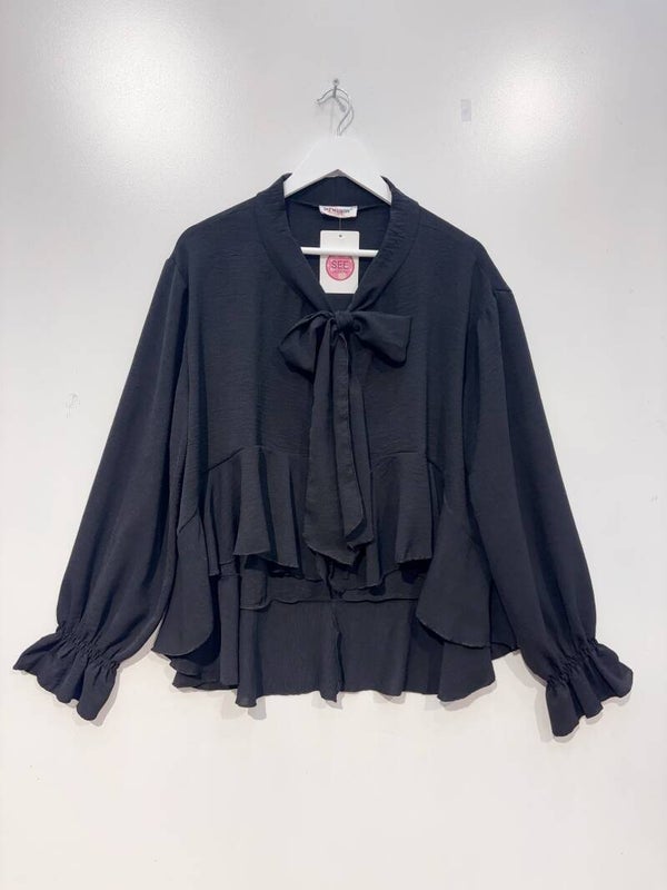 Blouse Capucine Noir  - XL au XXXL