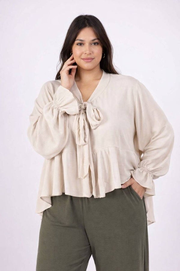 Blouse Capucine Beige  - XL au XXXL