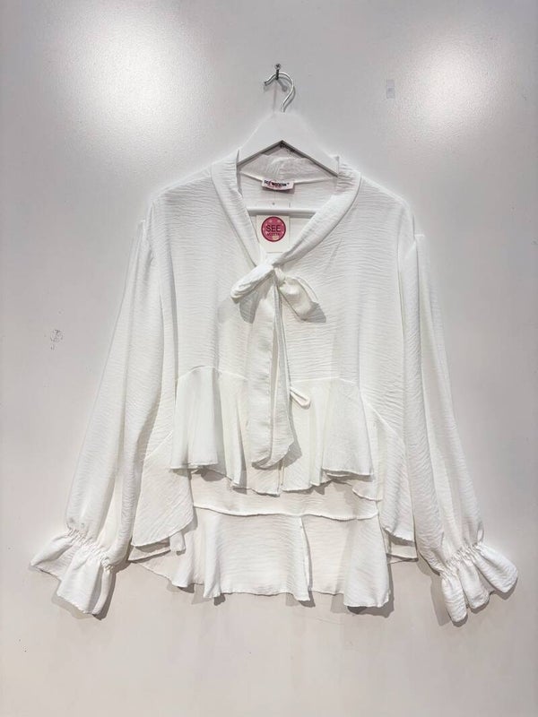 Blouse Capucine Blanc  - XL au XXXL