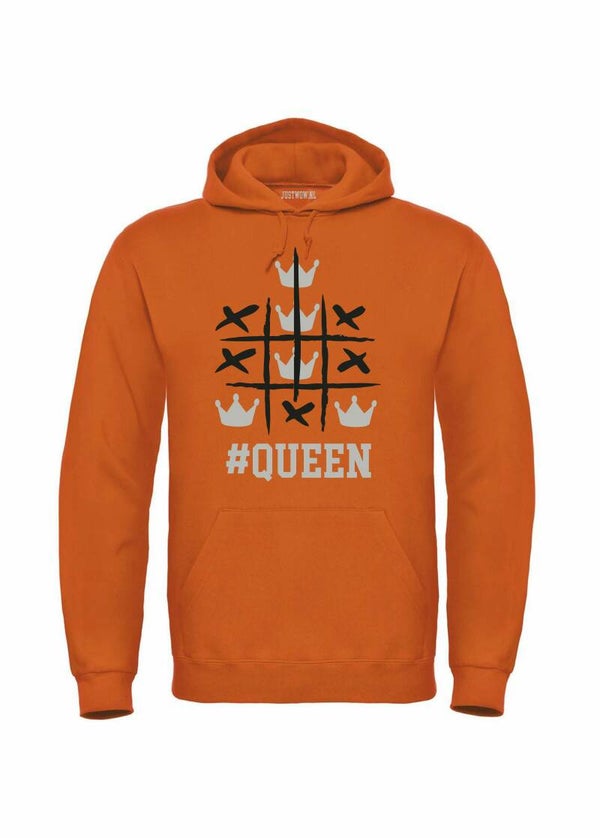 Koningsdag hoodie: #Queen