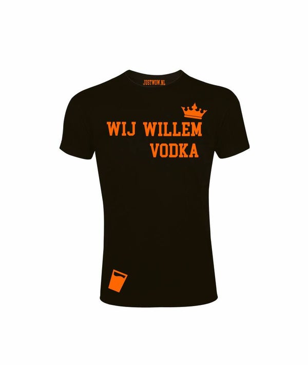 Koningsdag T-shirt heren: Wij willem vodka