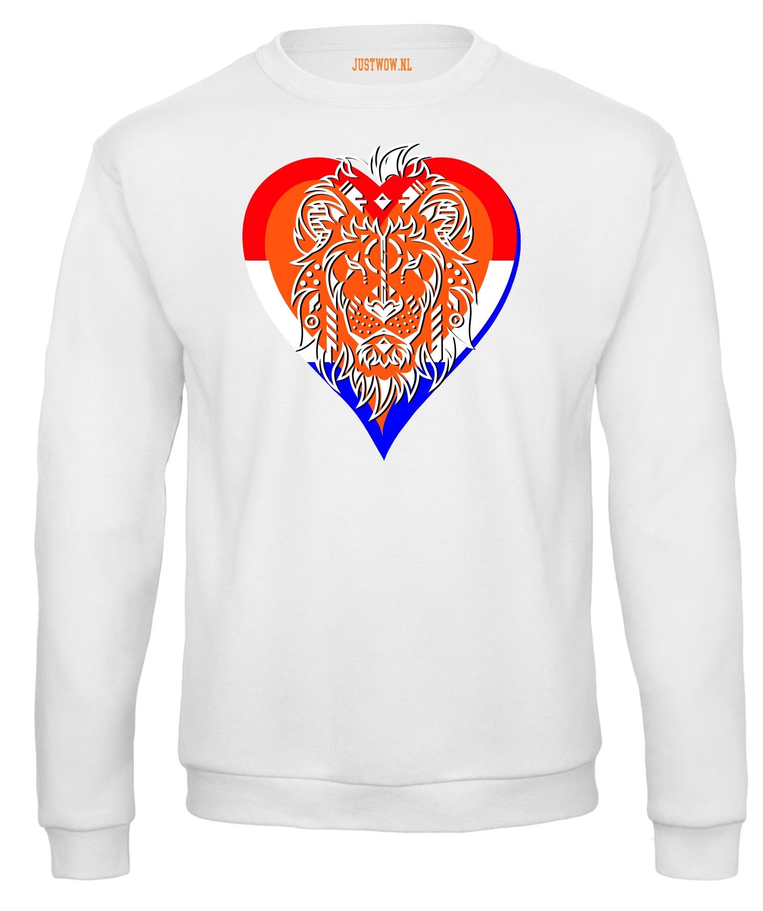 Koningsdag sweater: Leeuw in hart
