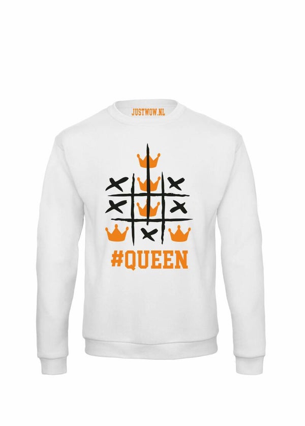 Koningsdag sweater: #Queen