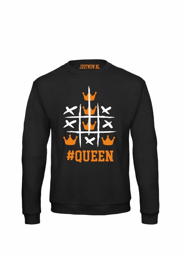 Koningsdag sweater: #Queen