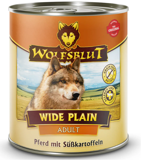 Wolfsblut Wide Plain Adult Nassfutter 800 g ( 6er Pack ) - Getreidefrei mit Pferd