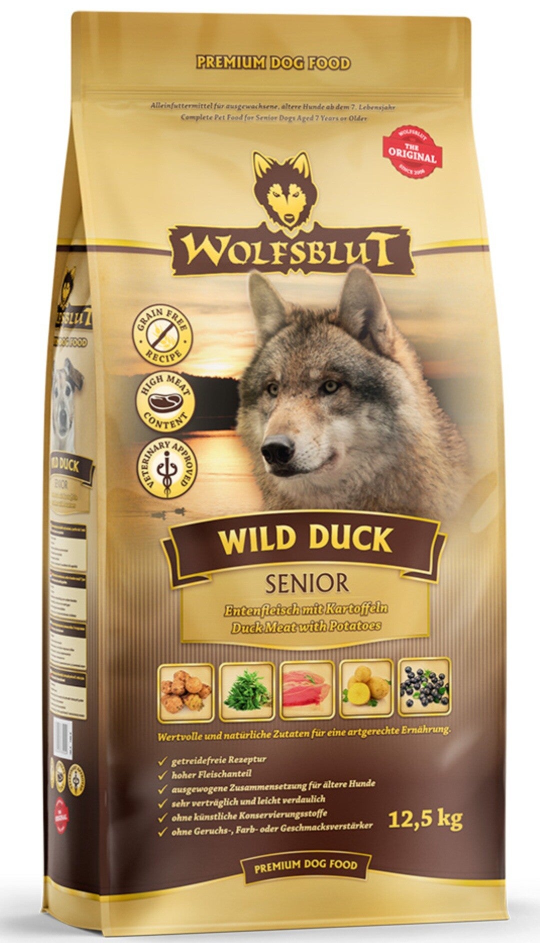 Wolfsblut Wild Duck Senior 12,5 kg