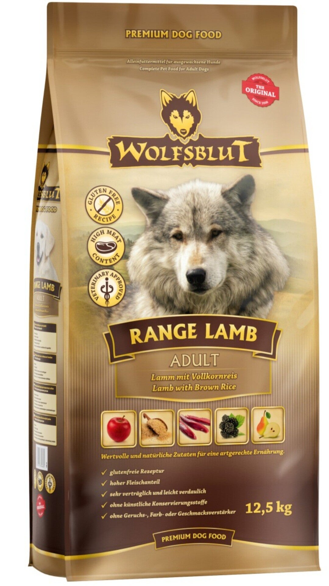 Wolfsblut Range Lamb Adult Hundefutter 12,5 kg - Getreidefrei mit Lamm