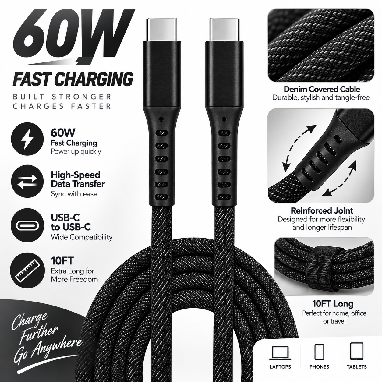 10ft Charging Cable