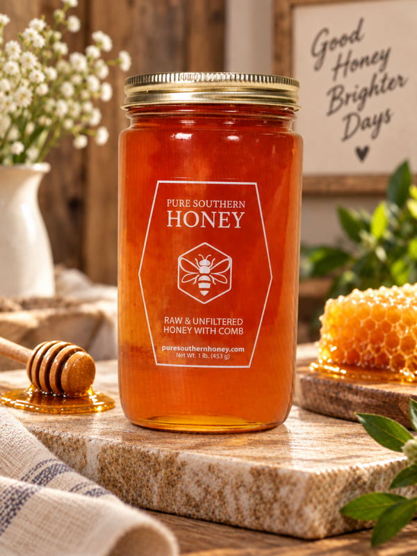 1 LB with Honey Comb