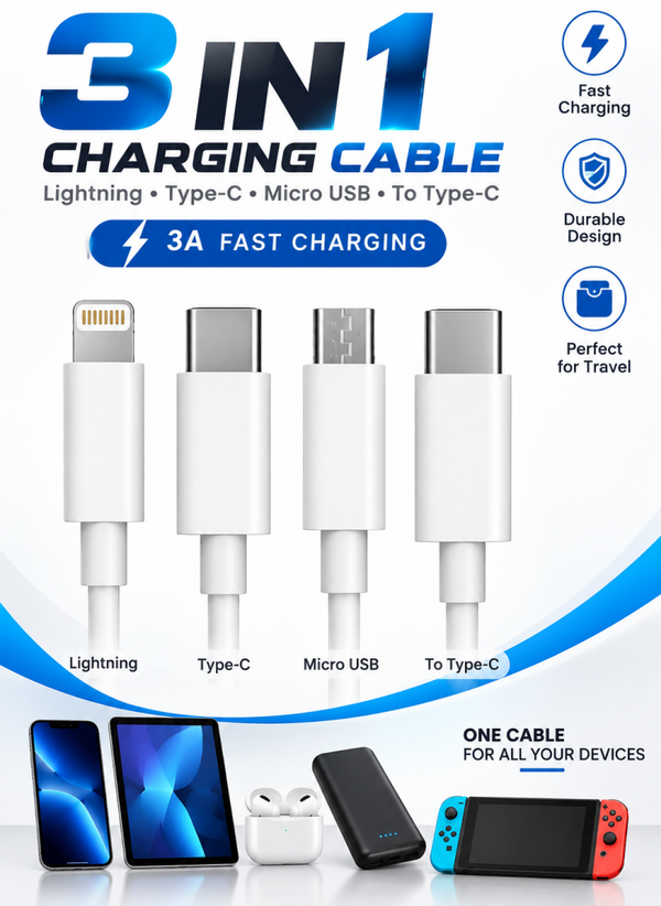 3 in 1 Charging Cable
