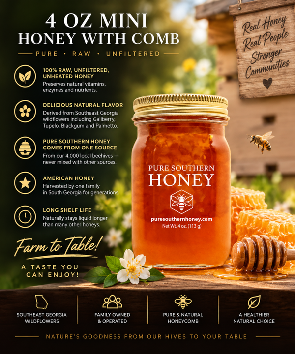 4oz with Honey Comb