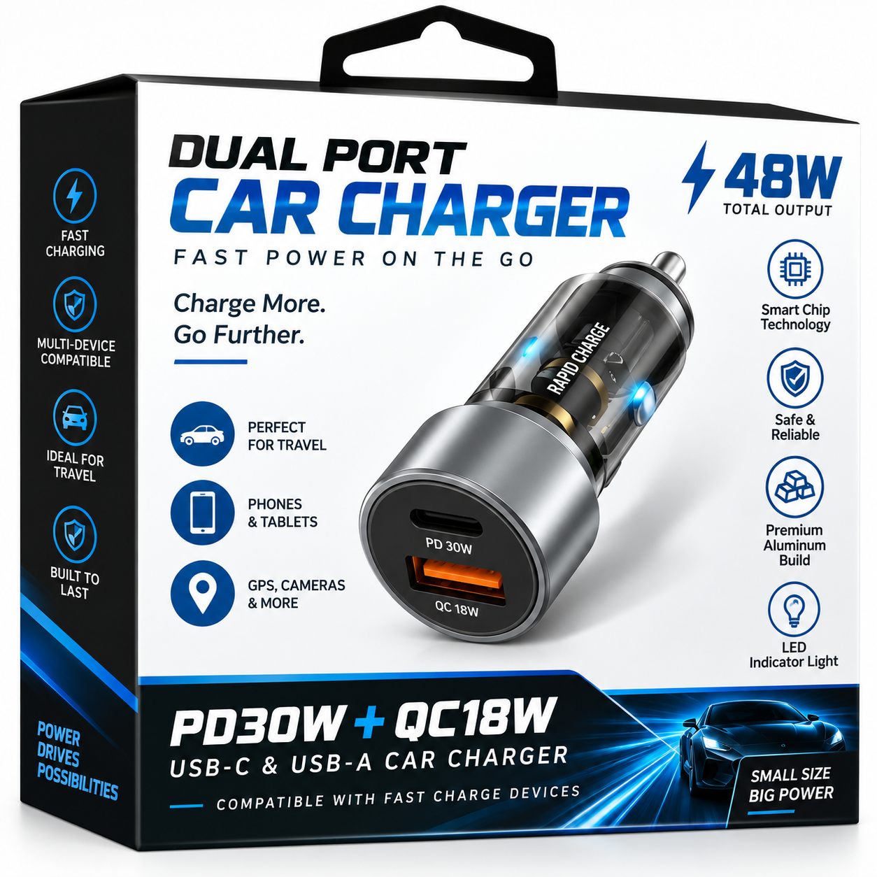 Car Plug 48W PD & USB